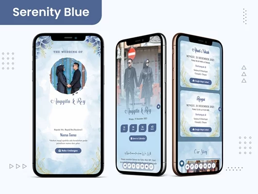 Undangan Serenity Blue